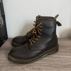 Dr. Martens 1460Y Leather Boots Brown Lace Up Women’s 7 Men’s 6 JY004 SH08V Fall
